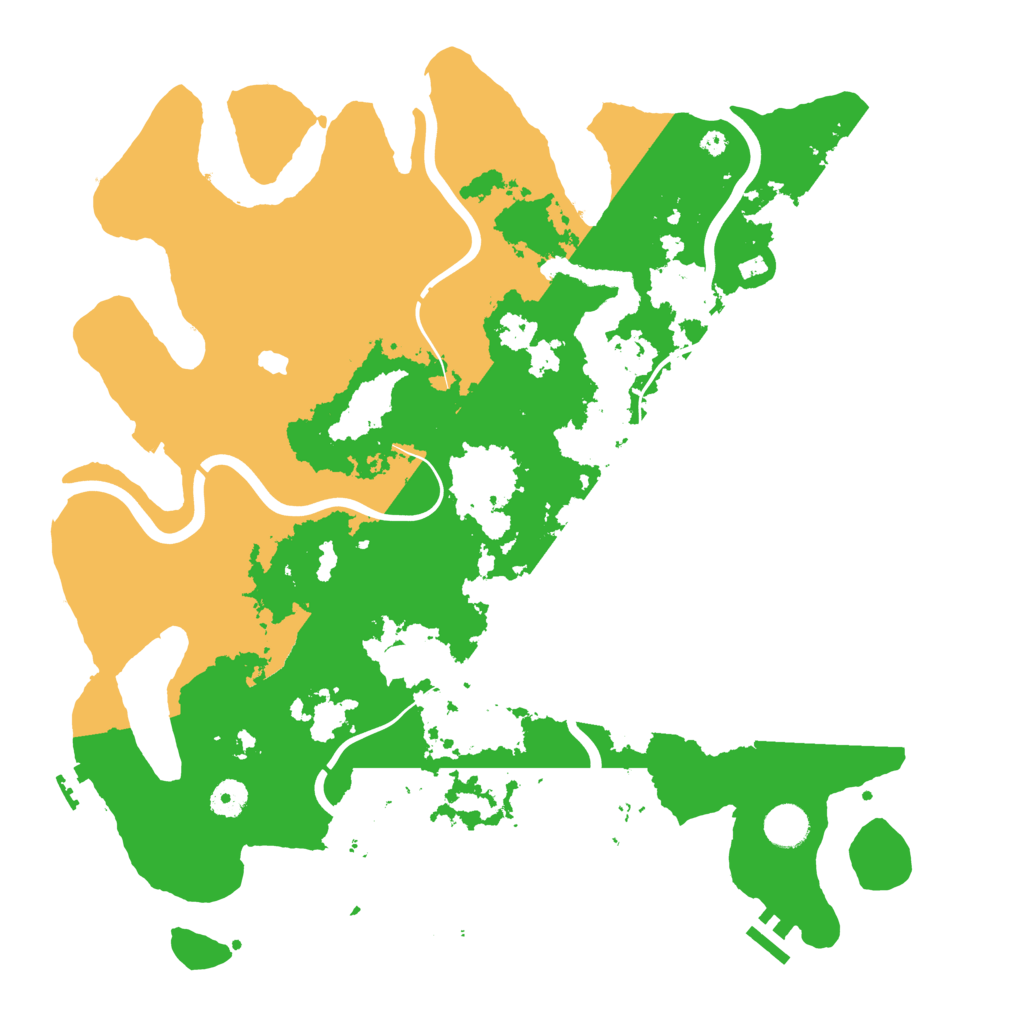 Biome Rust Map: Procedural Map, Size: 4149, Seed: 1245