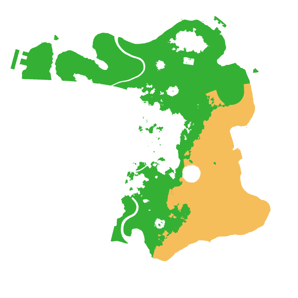 Biome Rust Map: Procedural Map, Size: 3000, Seed: 1491