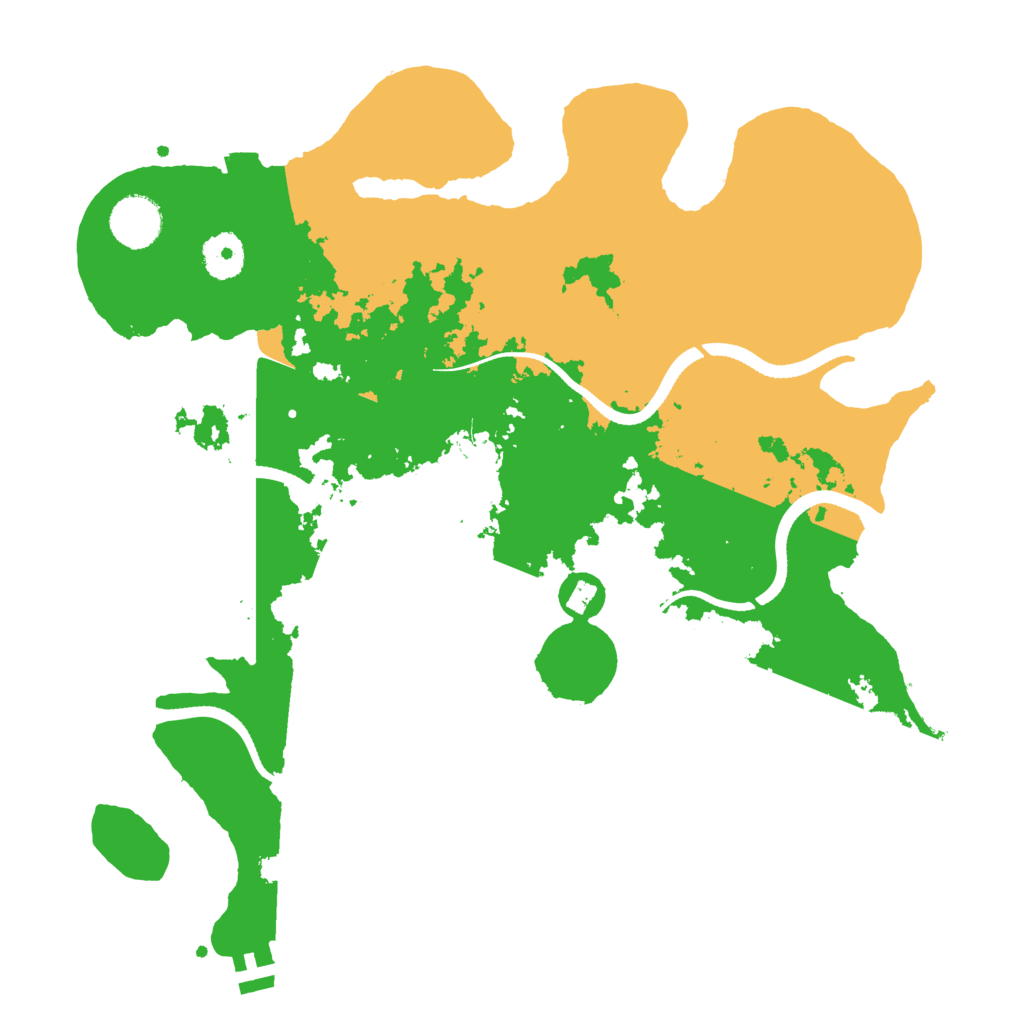 Biome Rust Map: Procedural Map, Size: 3500, Seed: 28320751