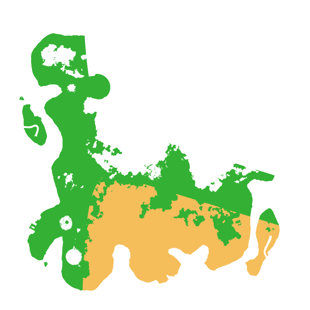 Biome Rust Map: Procedural Map, Size: 3500, Seed: 58953945