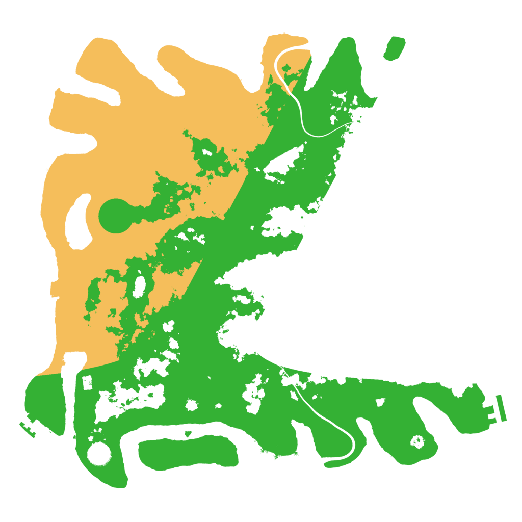 Biome Rust Map: Procedural Map, Size: 3950, Seed: 90153901