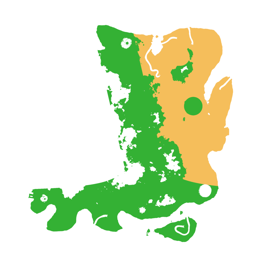 Biome Rust Map: Procedural Map, Size: 3700, Seed: 63278931