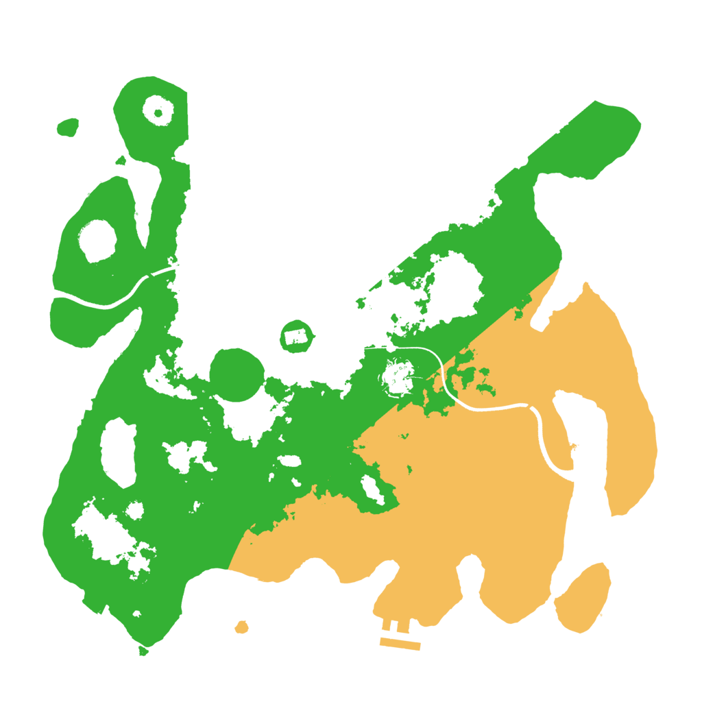 Biome Rust Map: Procedural Map, Size: 3500, Seed: 1550274600