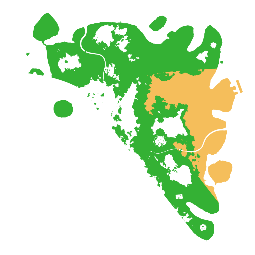 Biome Rust Map: Procedural Map, Size: 3900, Seed: 34748521