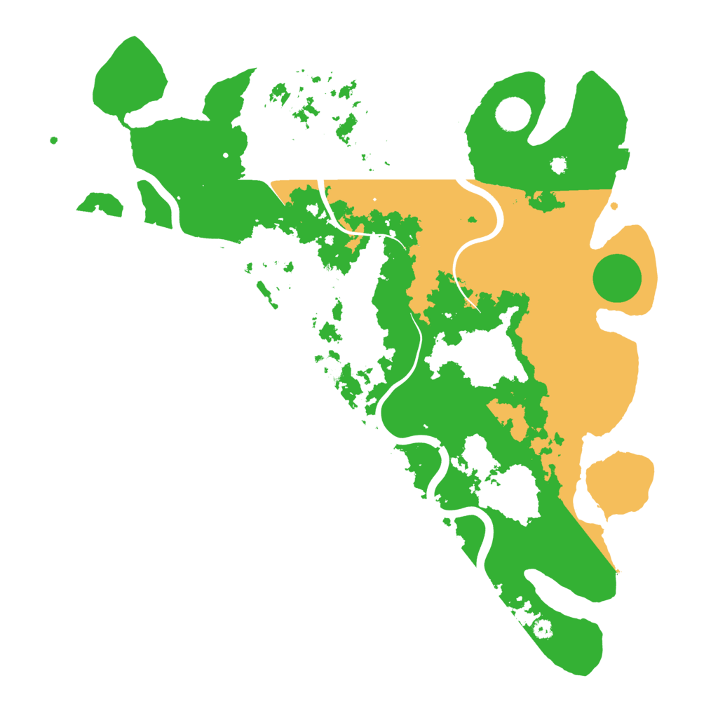 Biome Rust Map: Procedural Map, Size: 3900, Seed: 34748521
