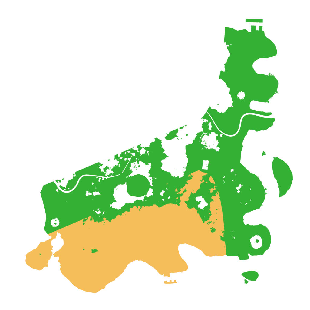 Biome Rust Map: Procedural Map, Size: 3650, Seed: 81029167