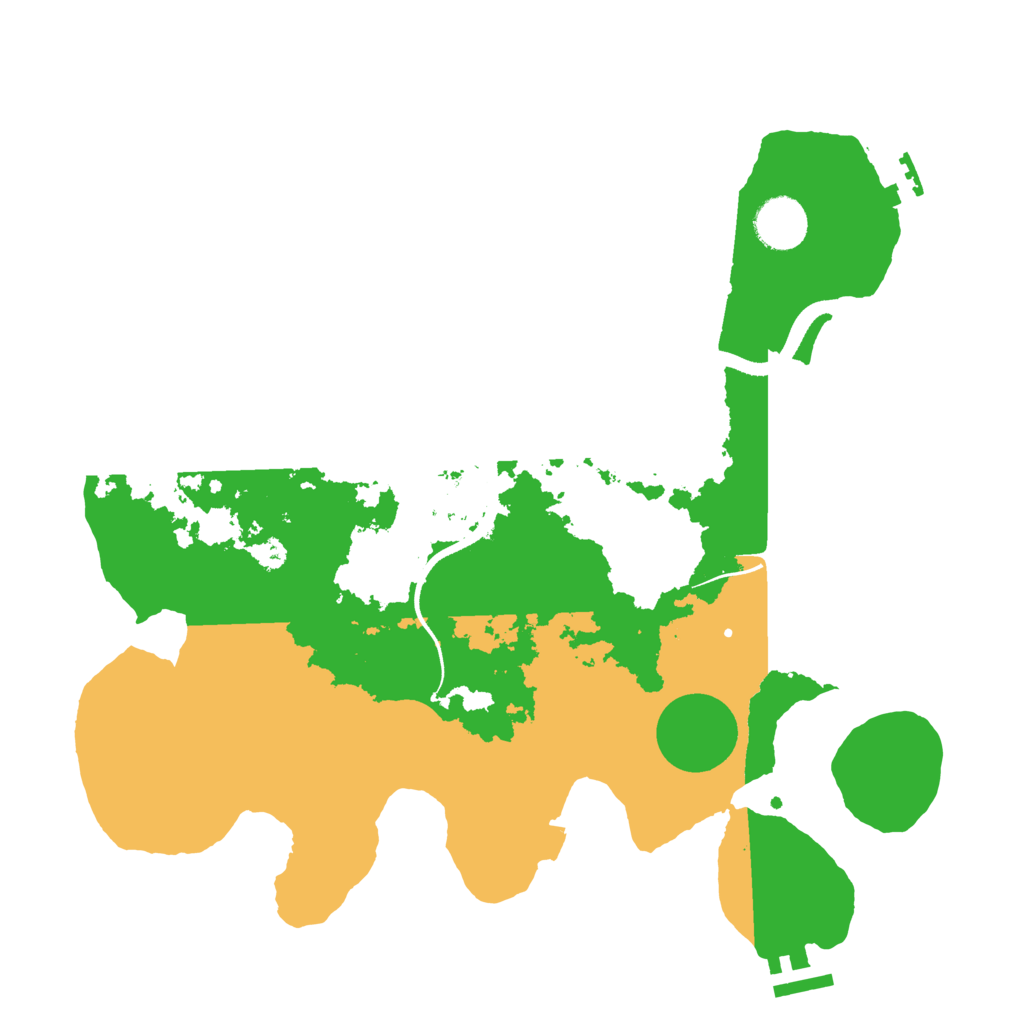 Biome Rust Map: Procedural Map, Size: 3450, Seed: 2745411