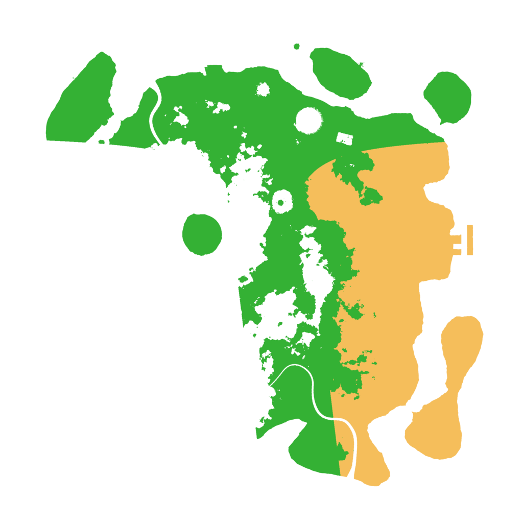 Biome Rust Map: Procedural Map, Size: 3500, Seed: 612
