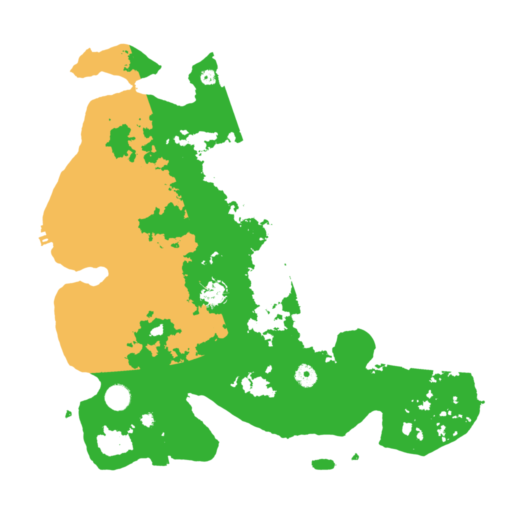 Biome Rust Map: Procedural Map, Size: 3500, Seed: 666663434
