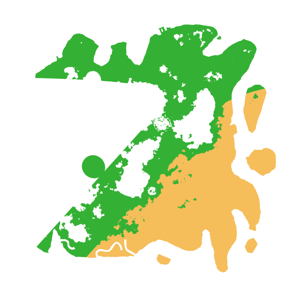 Biome Rust Map: Procedural Map, Size: 3500, Seed: 564821447