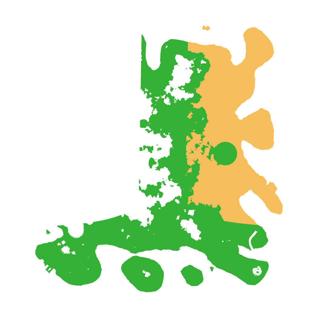 Biome Rust Map: Procedural Map, Size: 3500, Seed: 43340128