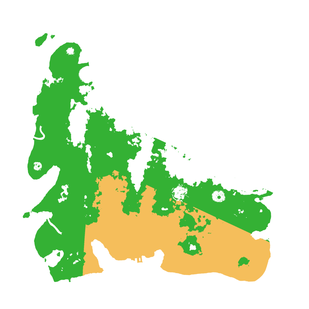 Biome Rust Map: Procedural Map, Size: 3700, Seed: 6123