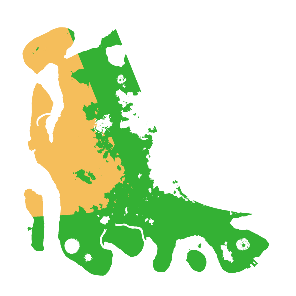 Biome Rust Map: Procedural Map, Size: 3500, Seed: 82216316