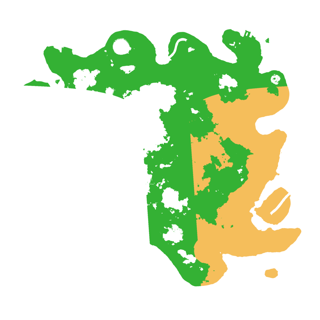 Biome Rust Map: Procedural Map, Size: 3500, Seed: 51434600