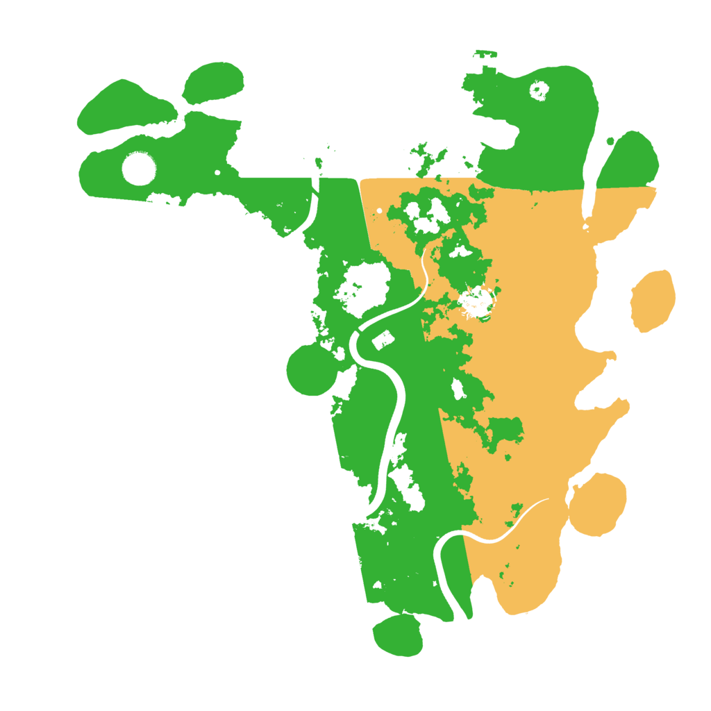 Biome Rust Map: Procedural Map, Size: 3700, Seed: 3764149