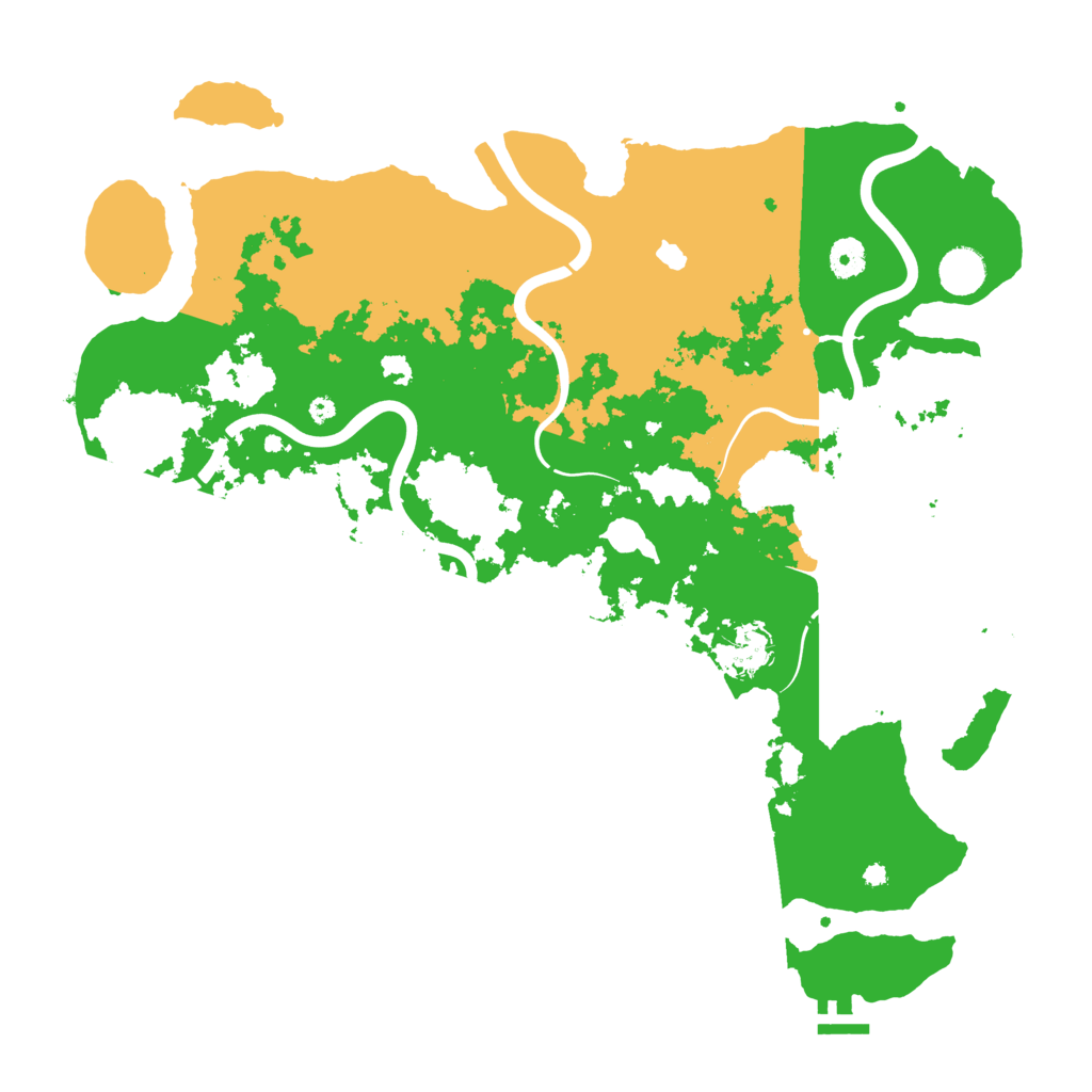 Biome Rust Map: Procedural Map, Size: 4250, Seed: 55634