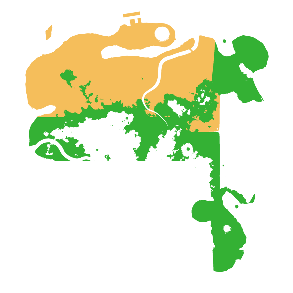 Biome Rust Map: Procedural Map, Size: 3500, Seed: 72139499