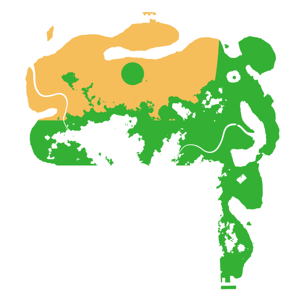 Biome Rust Map: Procedural Map, Size: 3500, Seed: 72139499