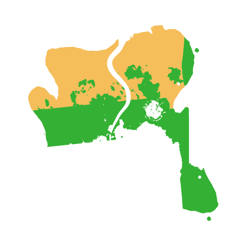 Biome Rust Map: Procedural Map, Size: 2400, Seed: 1895571521