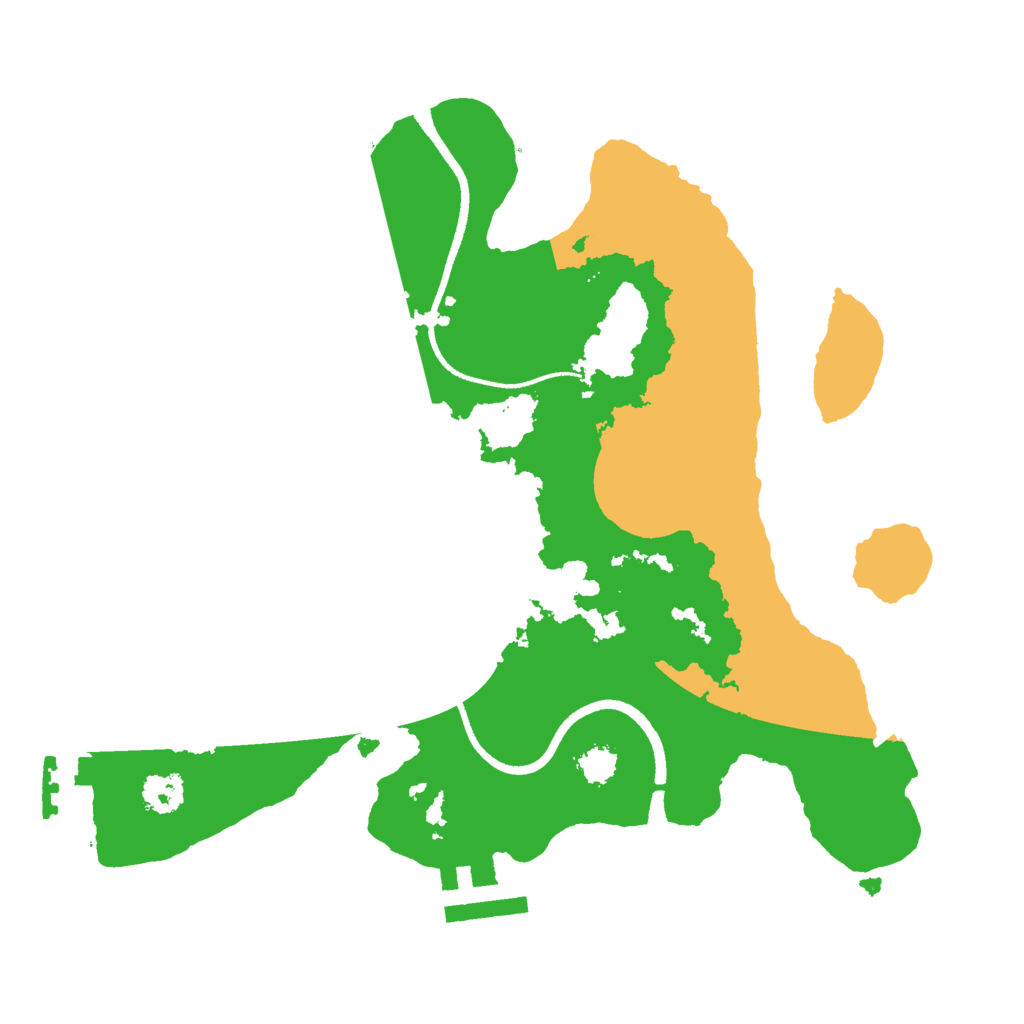 Biome Rust Map: Procedural Map, Size: 2500, Seed: 139908920