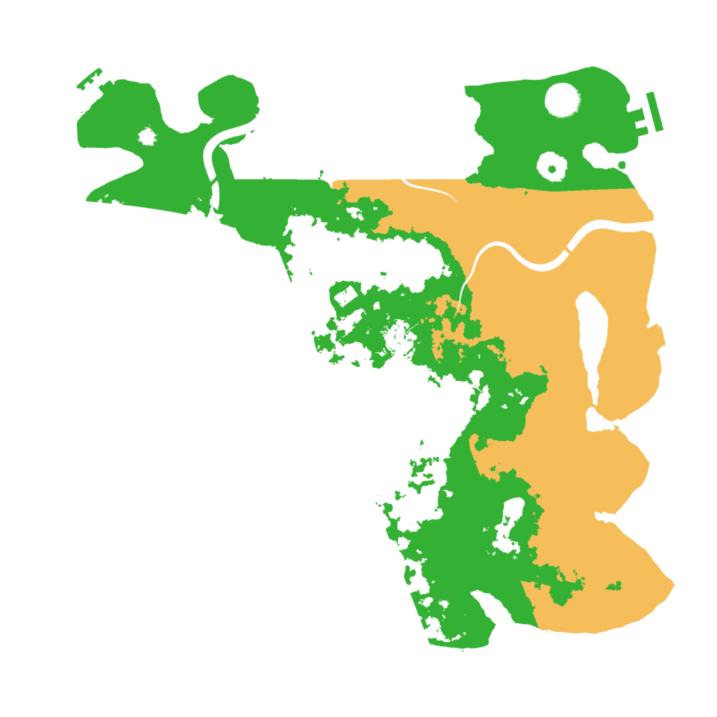 Biome Rust Map: Procedural Map, Size: 3650, Seed: 999134592