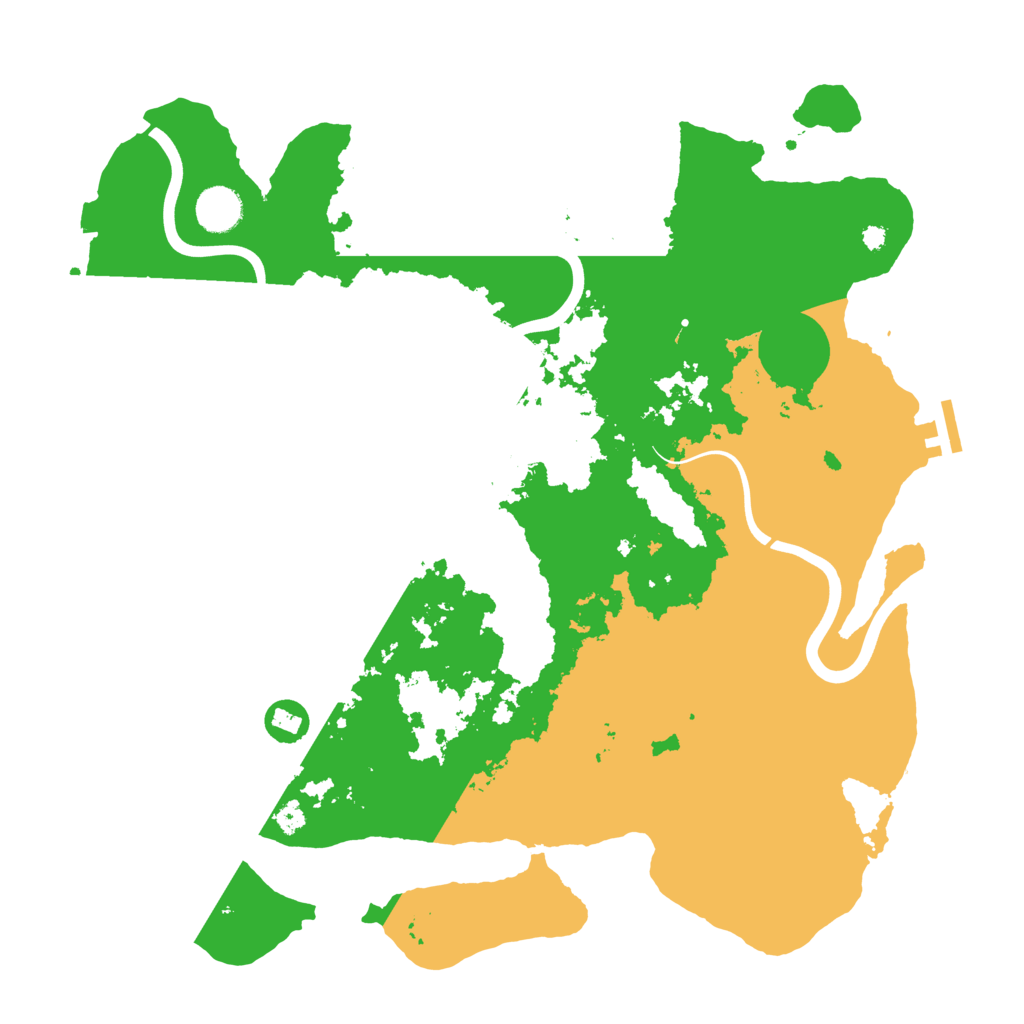 Biome Rust Map: Procedural Map, Size: 3900, Seed: 18443125