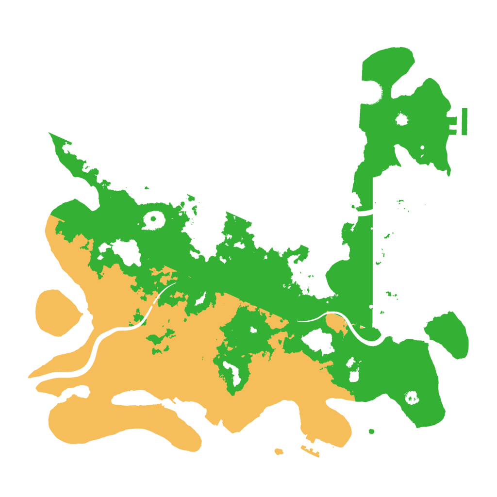 Biome Rust Map: Procedural Map, Size: 3700, Seed: 99134874