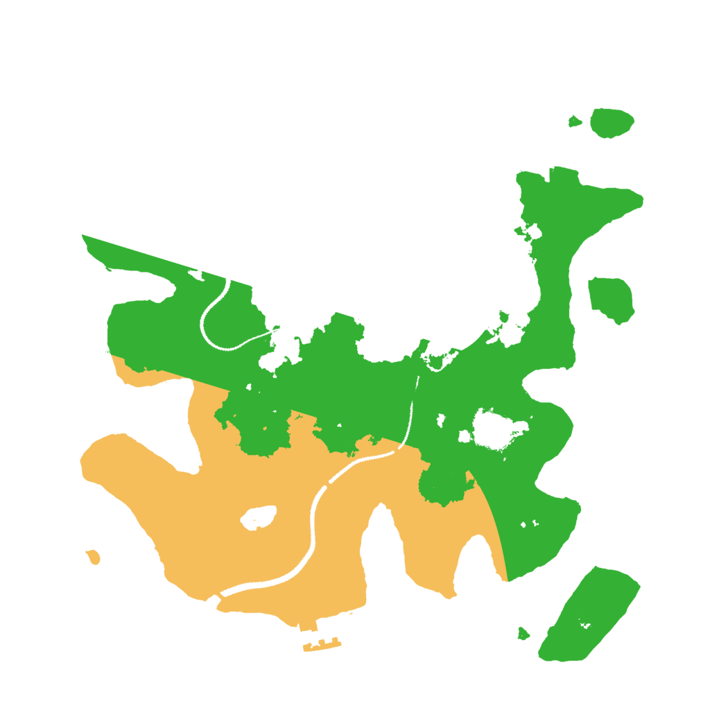 Biome Rust Map: Procedural Map, Size: 2850, Seed: 1337327