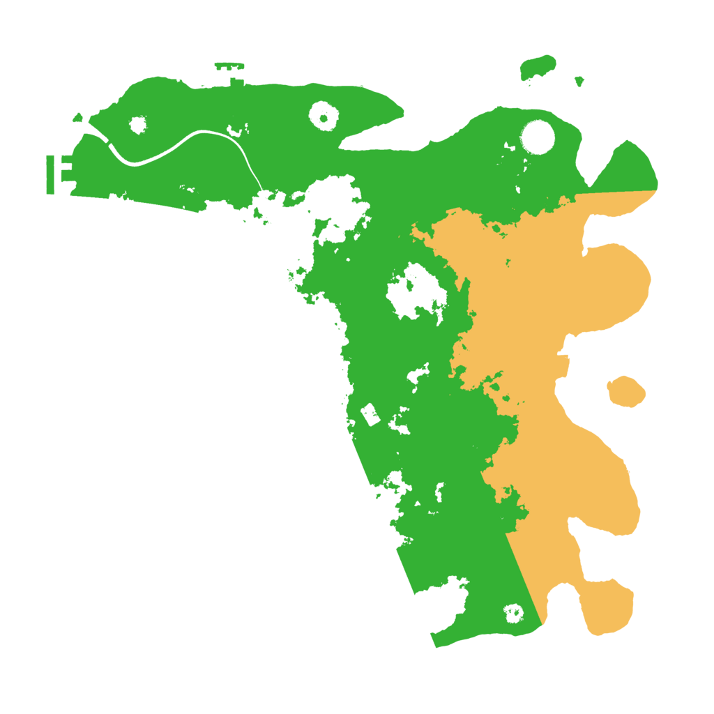 Biome Rust Map: Procedural Map, Size: 3700, Seed: 1254319126