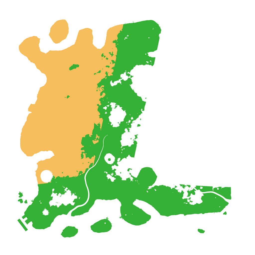 Biome Rust Map: Procedural Map, Size: 3700, Seed: 43694356