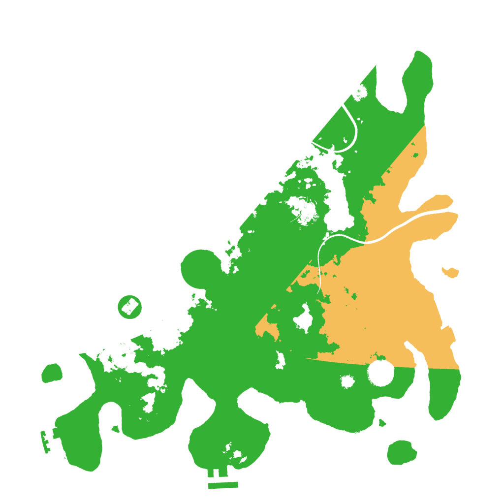 Biome Rust Map: Procedural Map, Size: 3400, Seed: 3949250