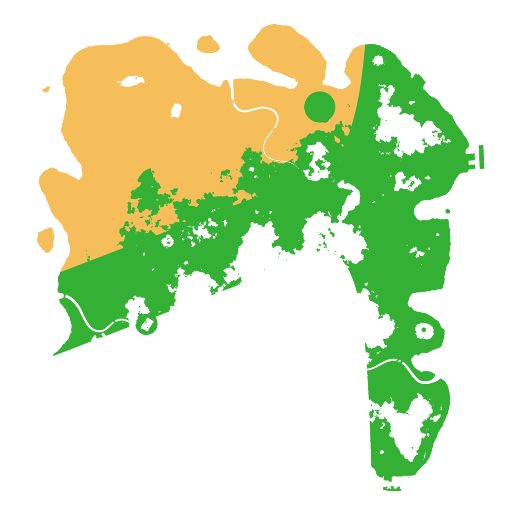 Biome Rust Map: Procedural Map, Size: 4300, Seed: 43155155