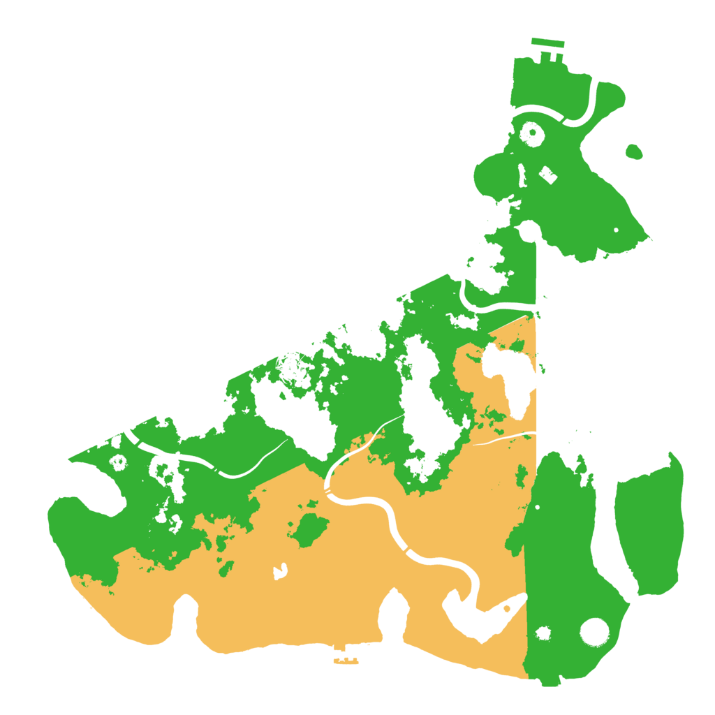 Biome Rust Map: Procedural Map, Size: 4400, Seed: 91671496