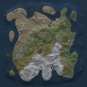 Thumbnail Rust Map: Procedural Map, Size: 3500, Seed: 1531093075, 16 Monuments