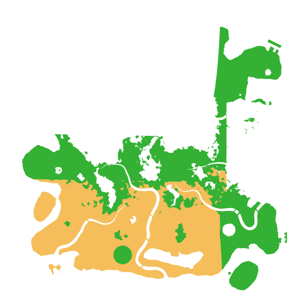 Biome Rust Map: Procedural Map, Size: 4300, Seed: 1869197515