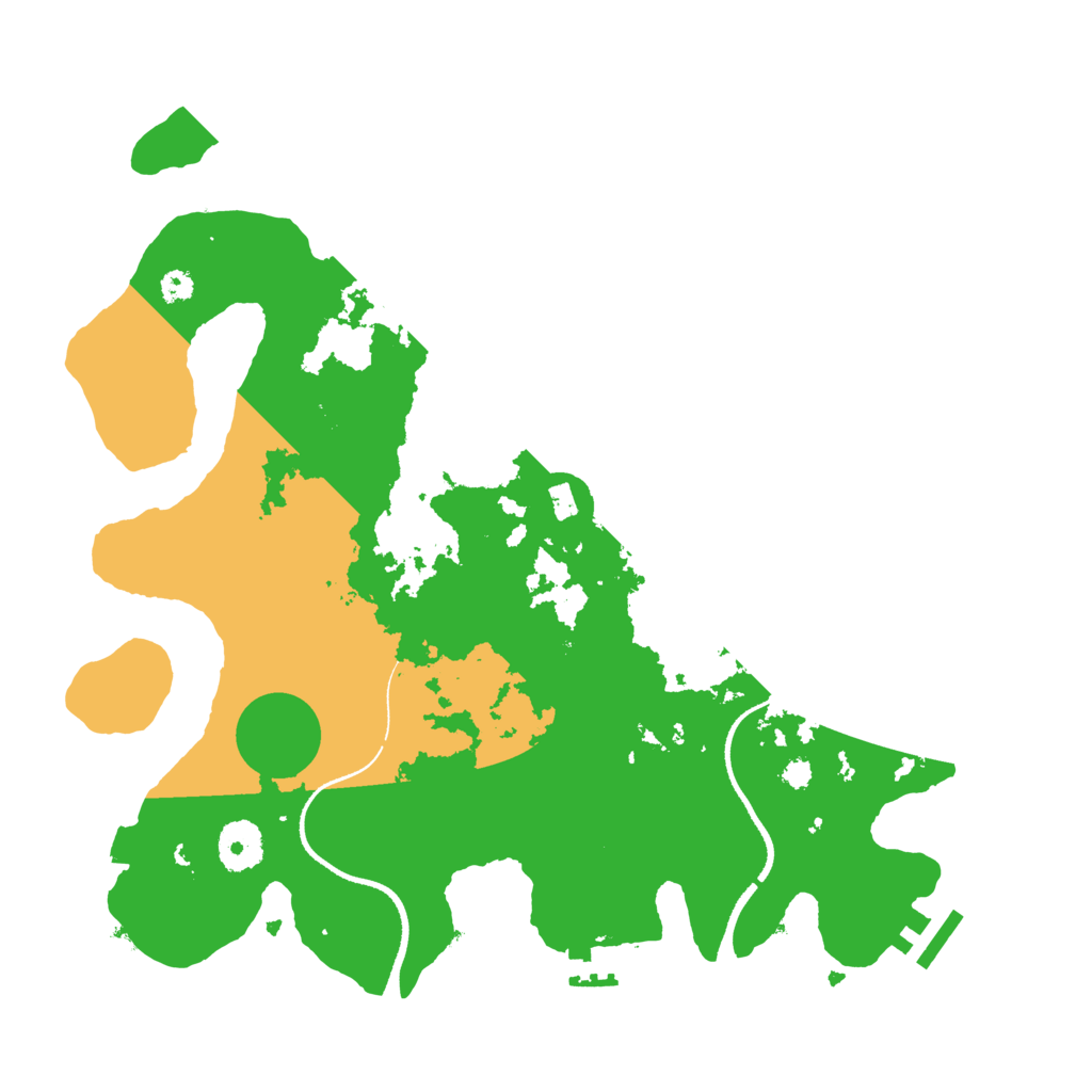 Biome Rust Map: Procedural Map, Size: 3400, Seed: 1081749