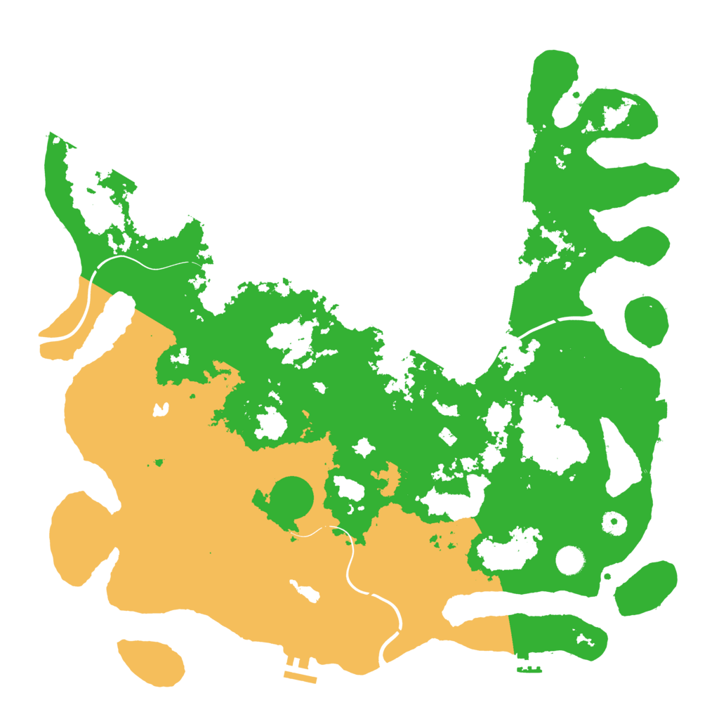 Biome Rust Map: Procedural Map, Size: 4400, Seed: 83761467
