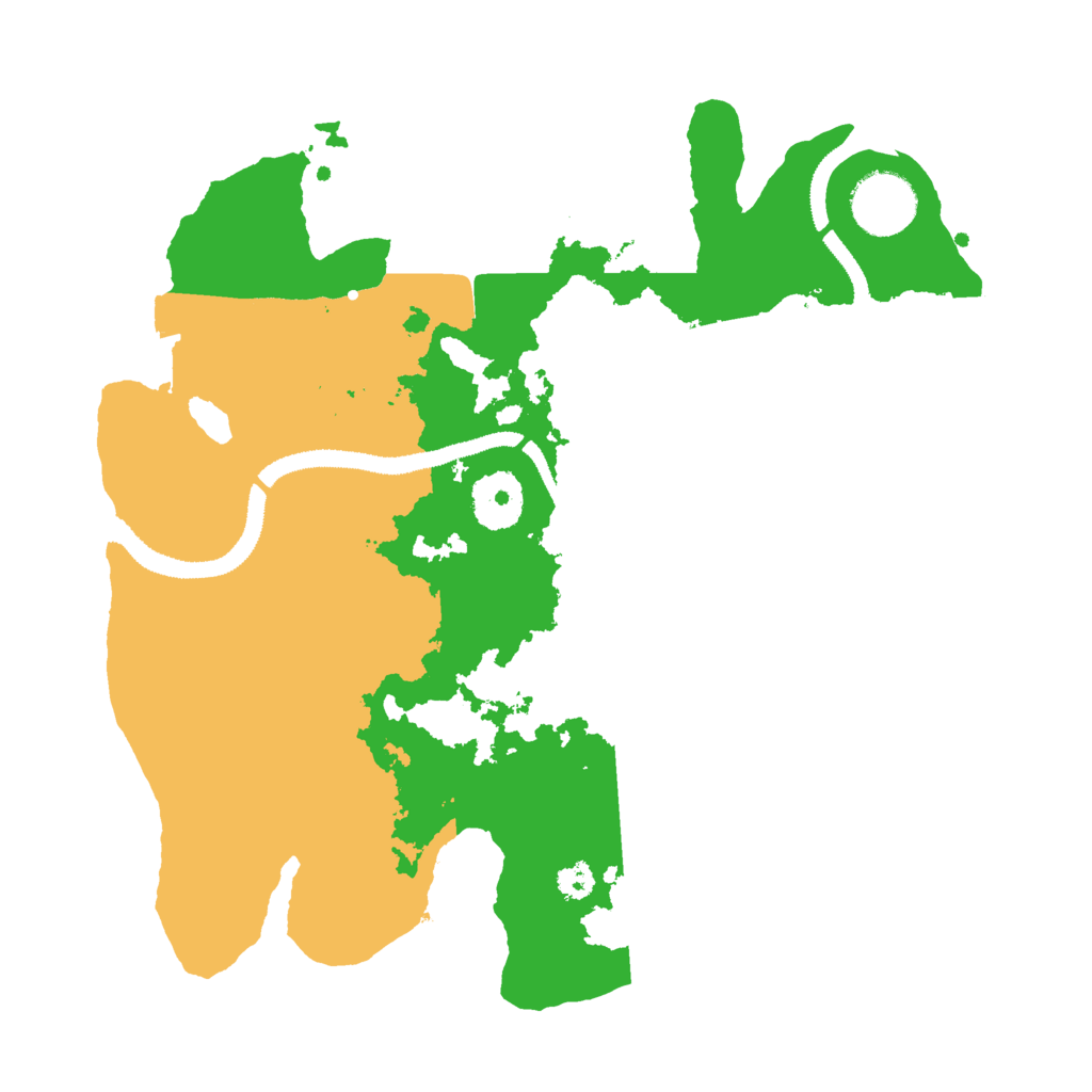 Biome Rust Map: Procedural Map, Size: 3000, Seed: 22470