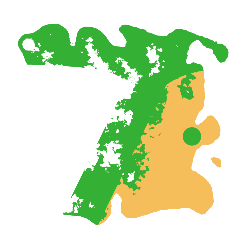 Biome Rust Map: Barren, Size: 3500, Seed: 1448864873