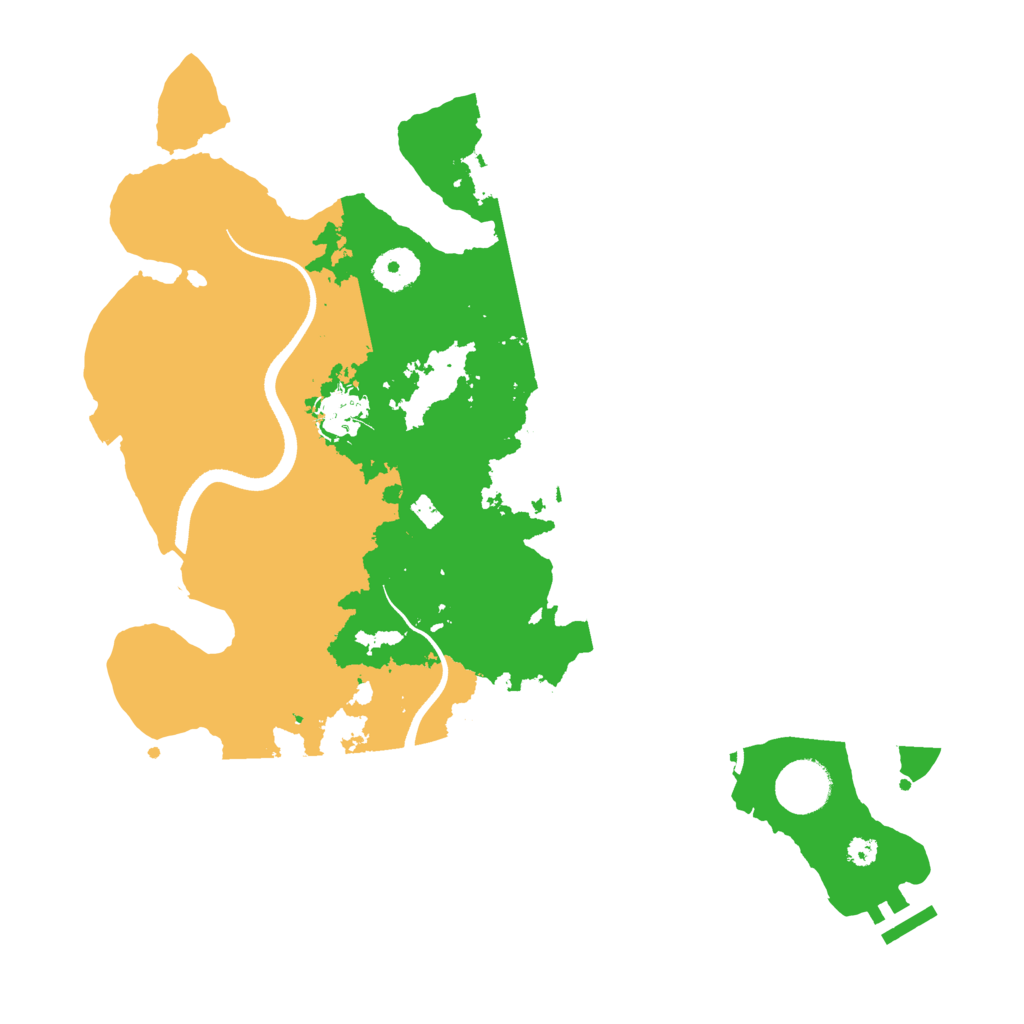 Biome Rust Map: Procedural Map, Size: 3500, Seed: 1085801066