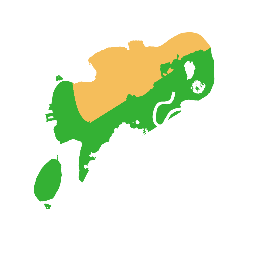 Biome Rust Map: Procedural Map, Size: 2000, Seed: 7504