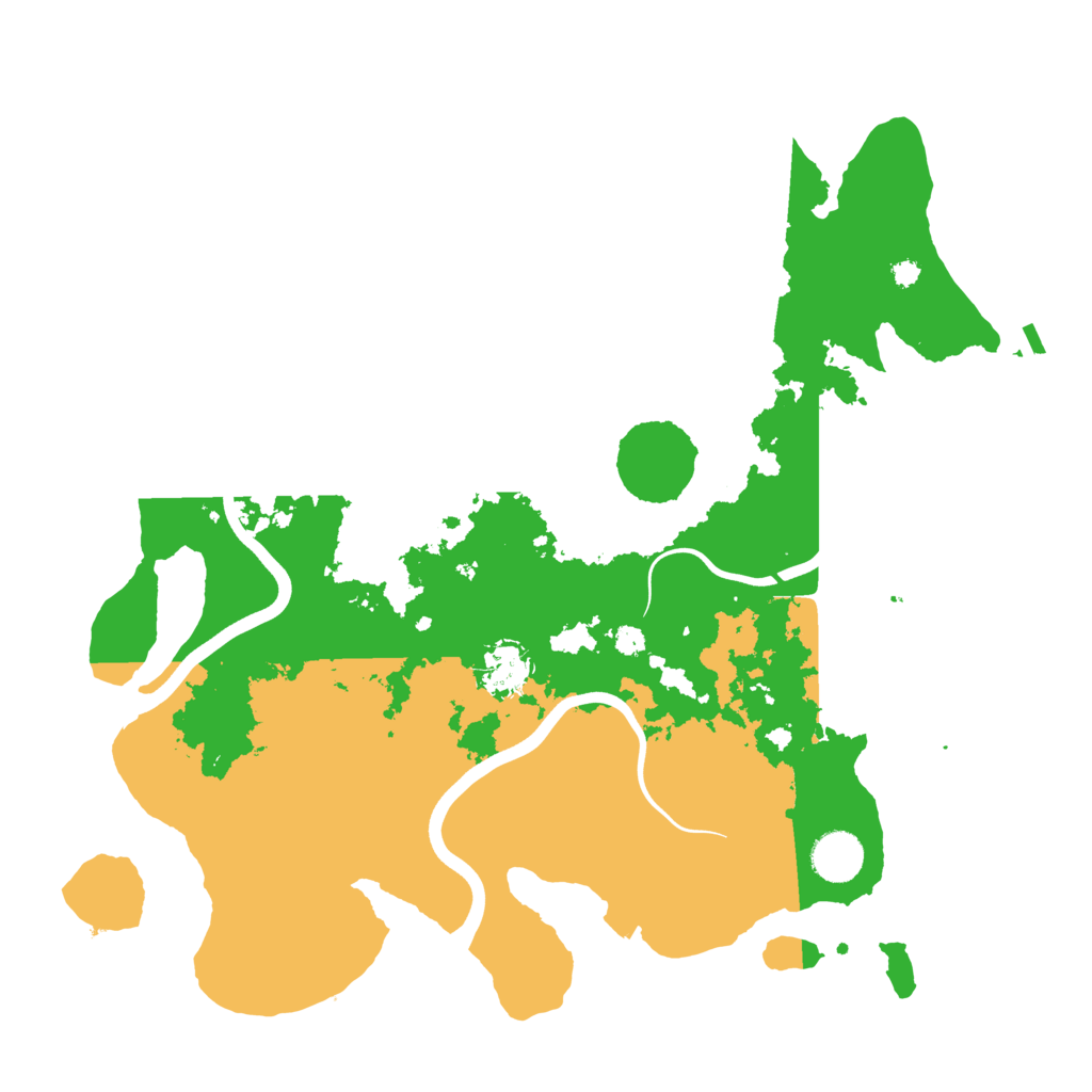 Biome Rust Map: Procedural Map, Size: 3750, Seed: 86641128