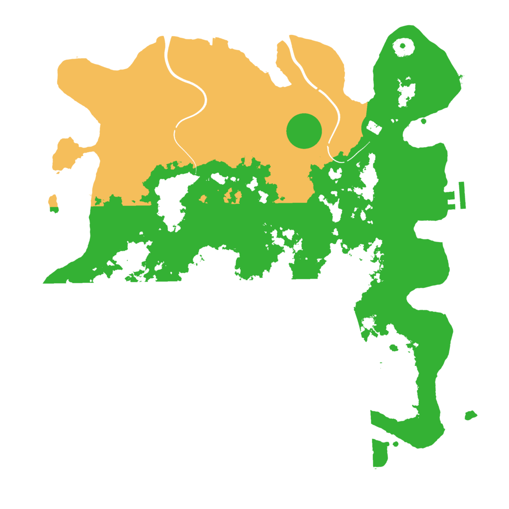 Biome Rust Map: Procedural Map, Size: 3800, Seed: 19476879