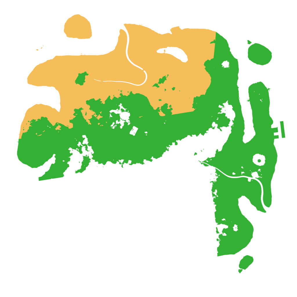 Biome Rust Map: Procedural Map, Size: 3600, Seed: 64419059