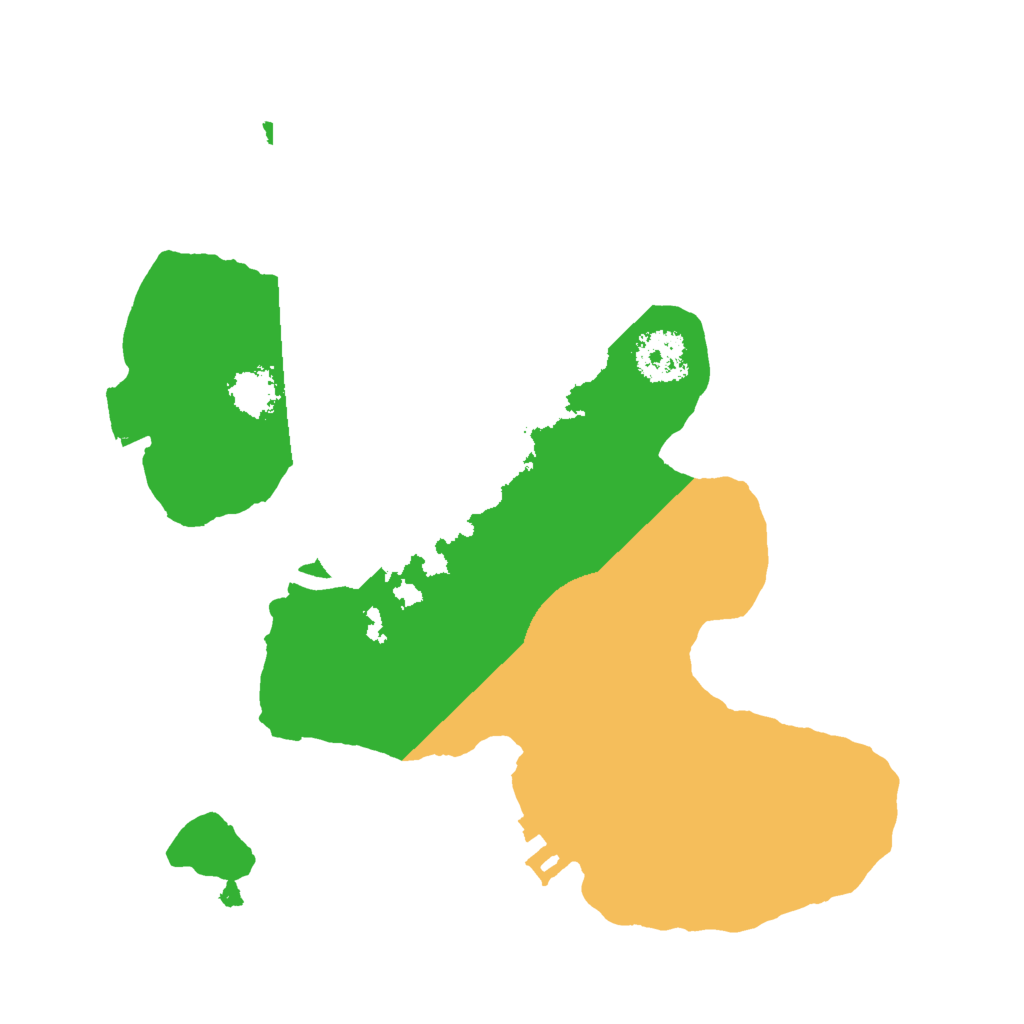 Biome Rust Map: Procedural Map, Size: 2000, Seed: 5276