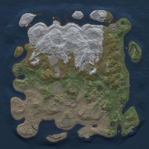 Thumbnail Rust Map: Procedural Map, Size: 4250, Seed: 832806961, 19 Monuments