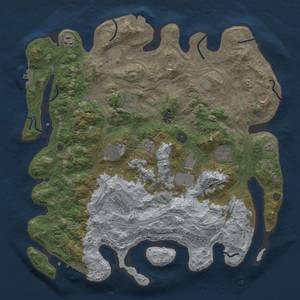 Thumbnail Rust Map: Procedural Map, Size: 4250, Seed: 47, 18 Monuments