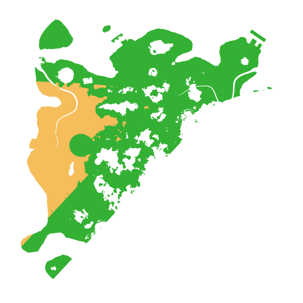 Biome Rust Map: Procedural Map, Size: 3500, Seed: 1302313