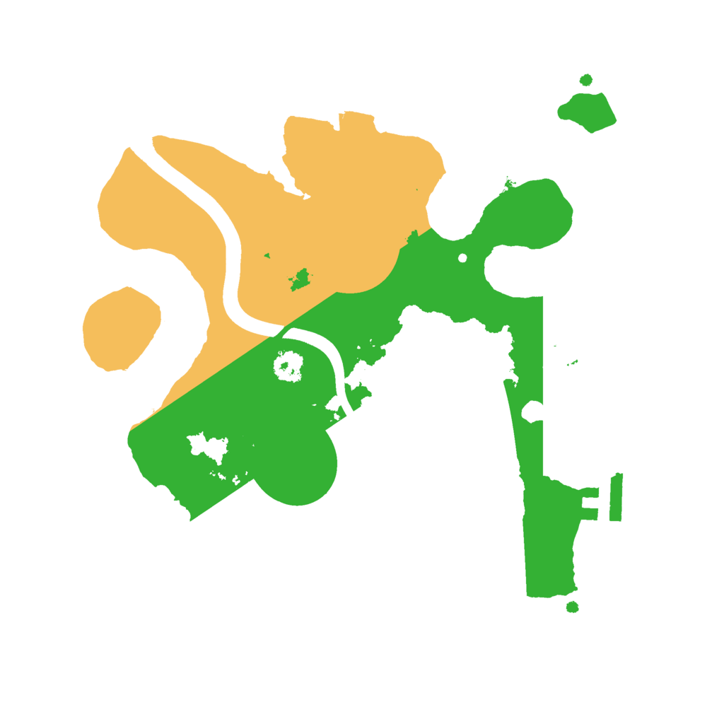 Biome Rust Map: Procedural Map, Size: 2400, Seed: 637386497