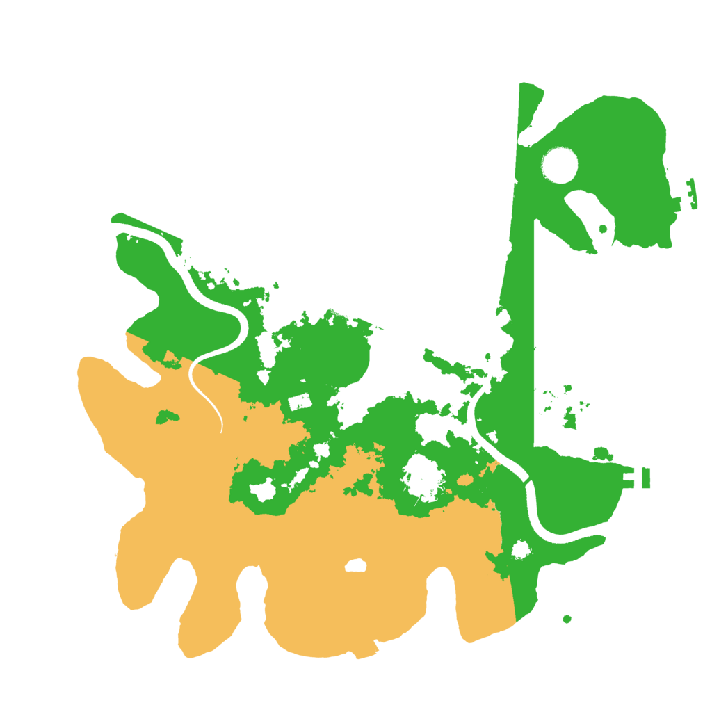 Biome Rust Map: Procedural Map, Size: 3500, Seed: 267319385